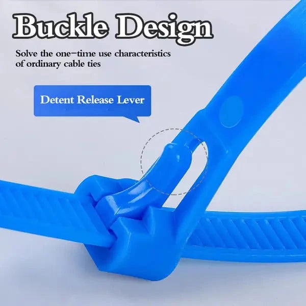 Cable Ties Reusable Self-Locking Nylon Set of 200
