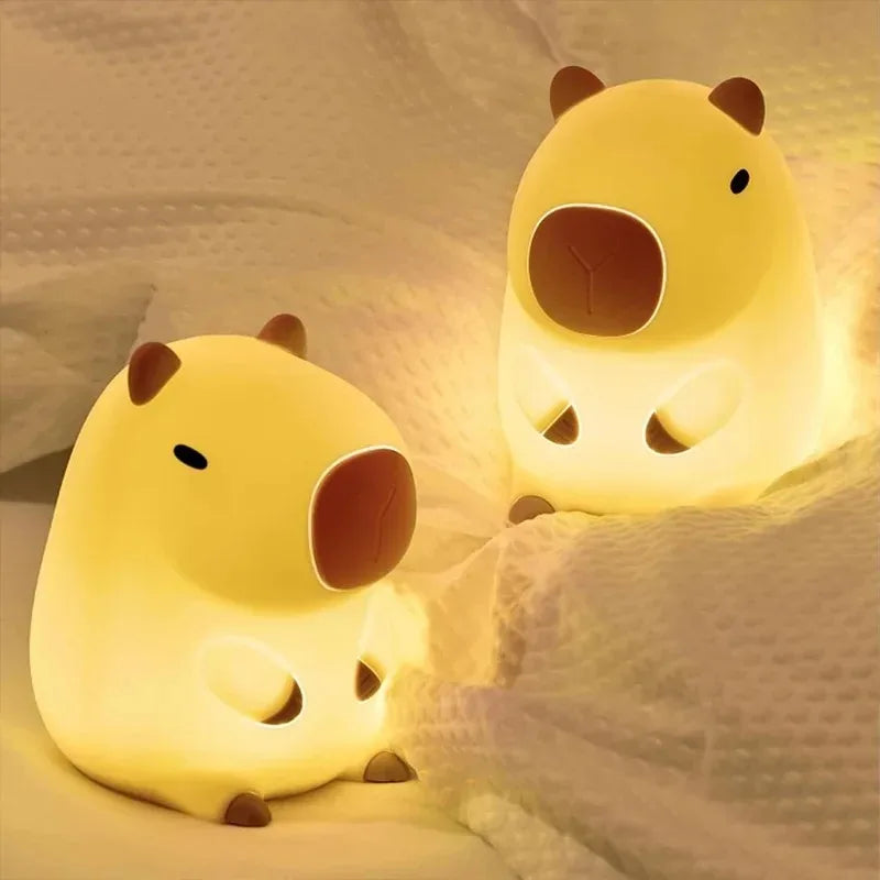 Capybara Night Light Silicone USB Rechargeable
