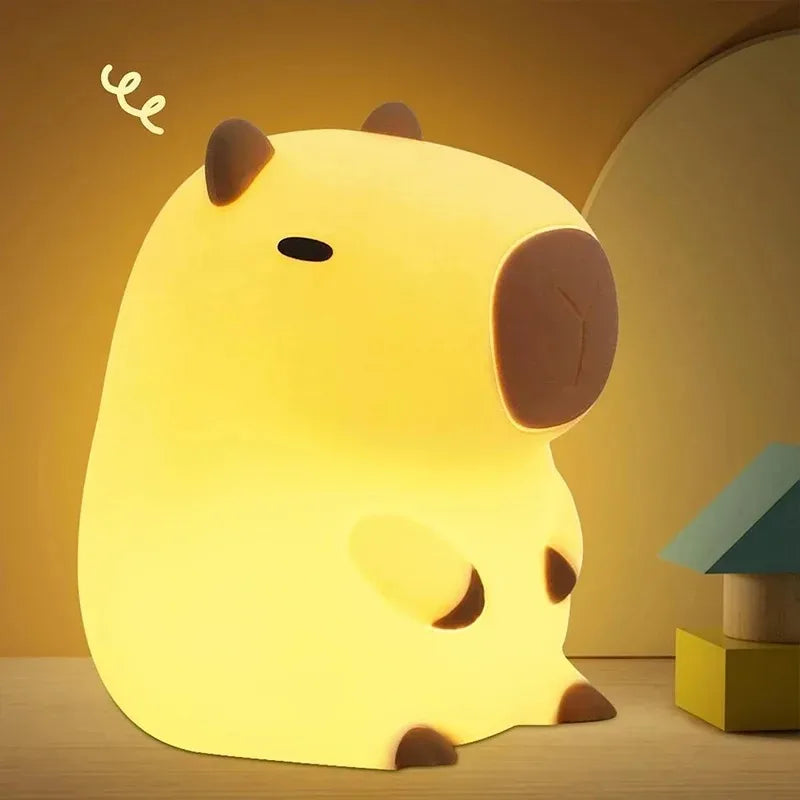 Capybara Night Light Silicone USB Rechargeable