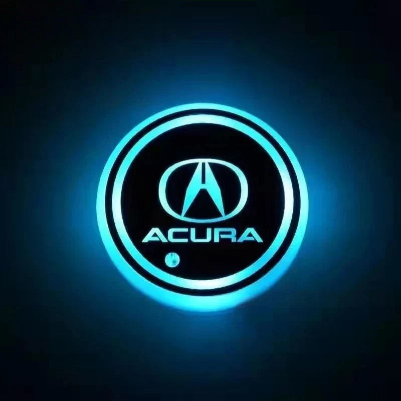 Car Cup Holder Coasters Multicolor LED Motion-Activated USB-Rechargeable