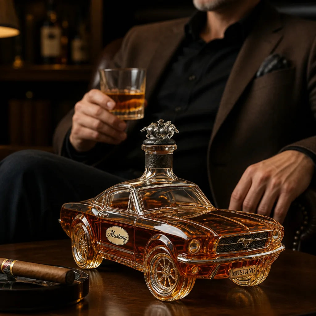 Car-Shaped Glass Whiskey Decanter