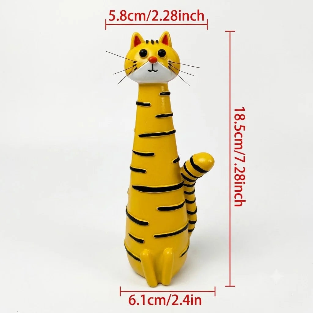 Cat Vase Glazed Ceramic Scratch-Resistant Finish