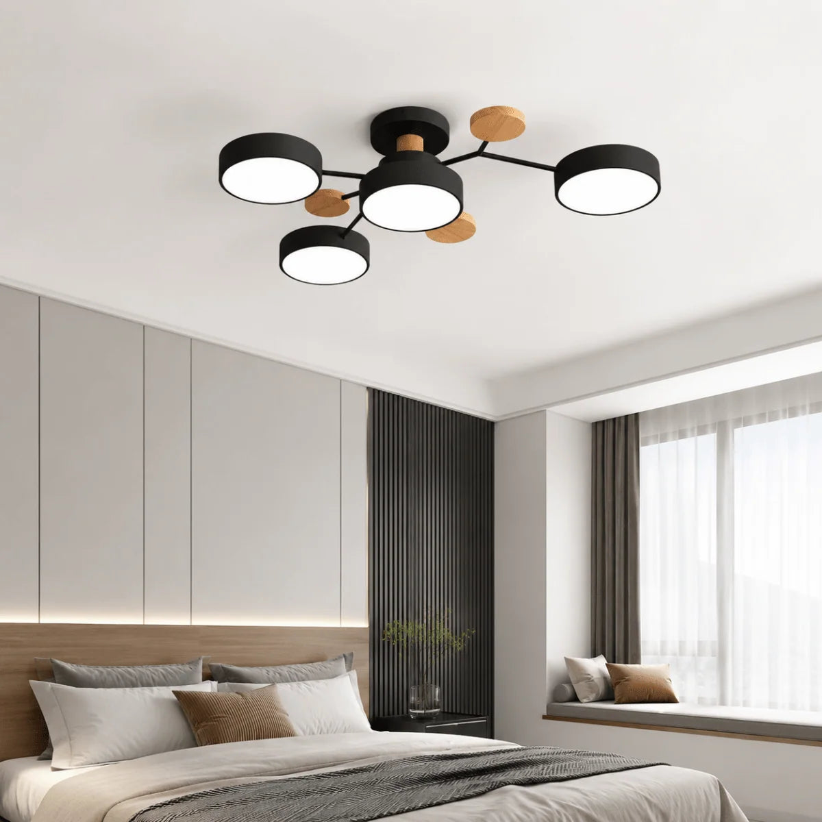 Ceiling Light Slim Round Replaceable Three-Color LED