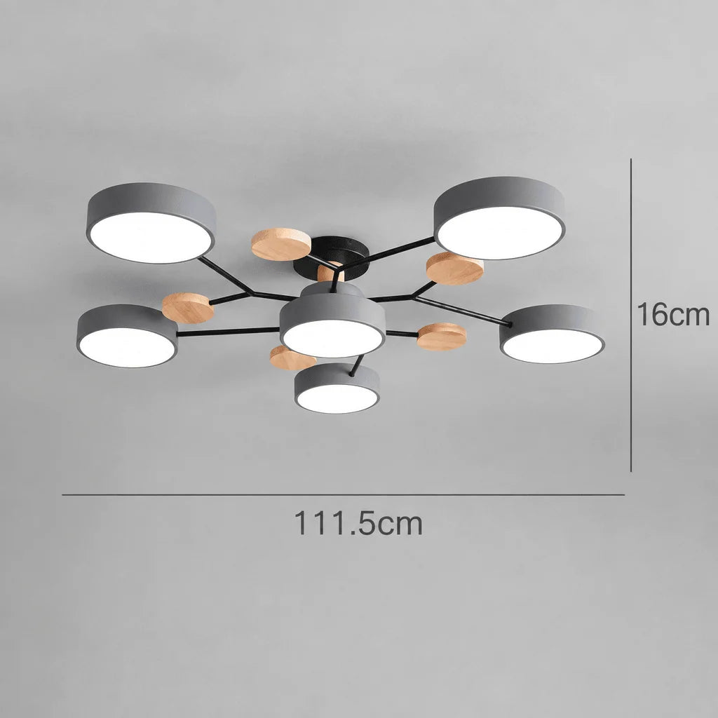 Ceiling Light Slim Round Replaceable Three-Color LED