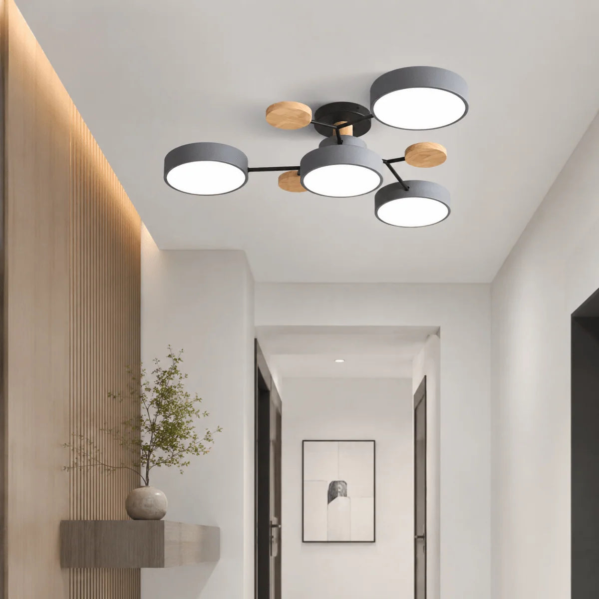 Ceiling Light Slim Round Replaceable Three-Color LED