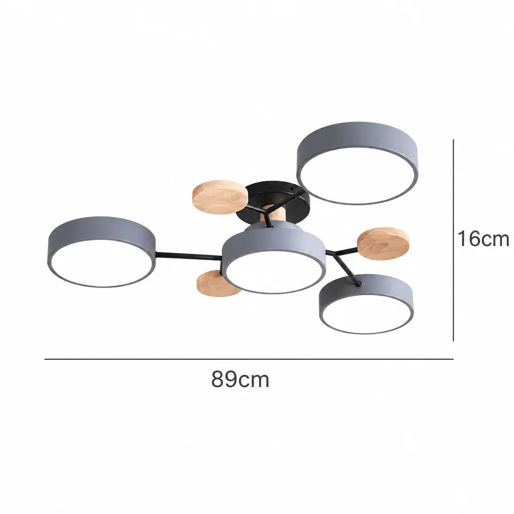 Ceiling Light Slim Round Replaceable Three-Color LED