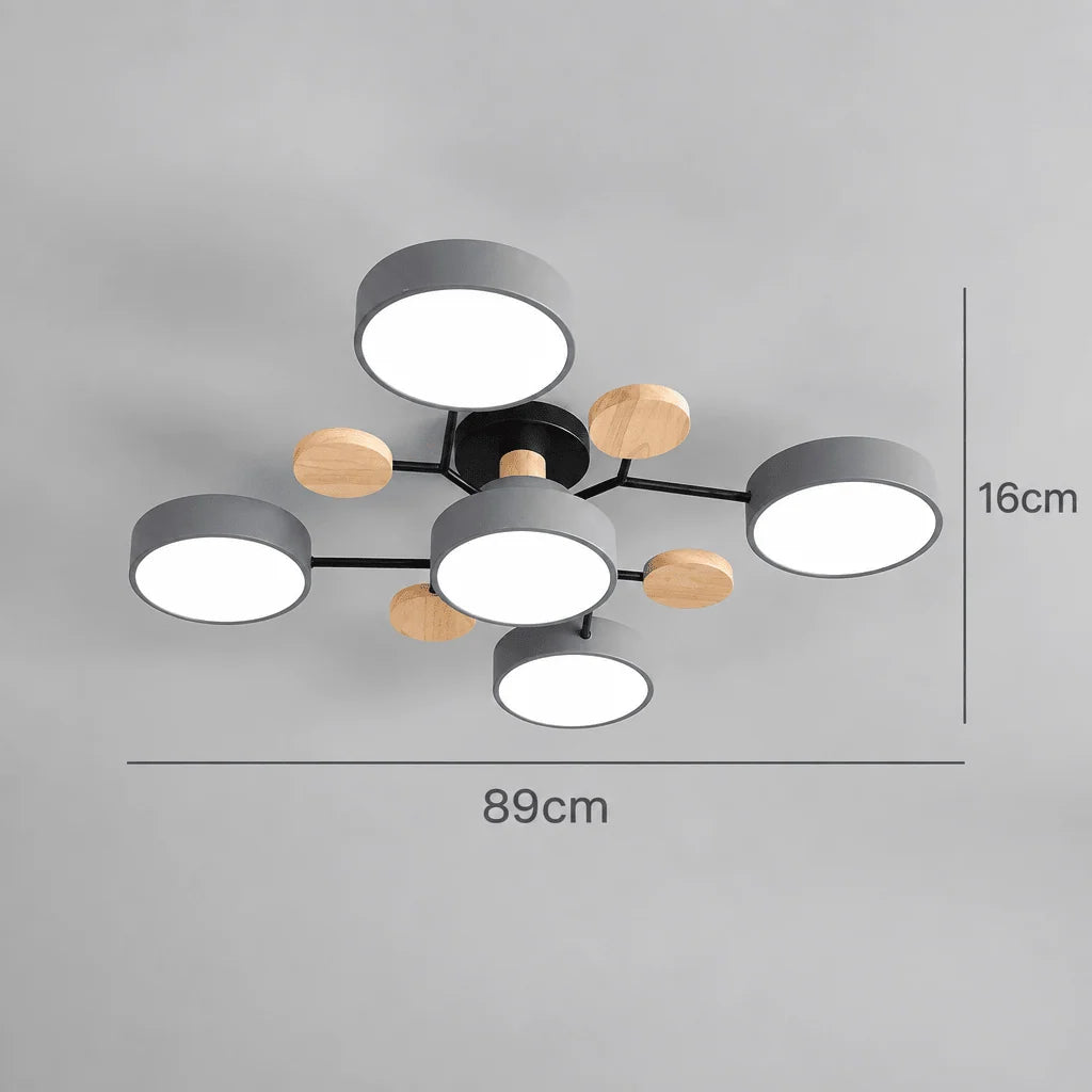 Ceiling Light Slim Round Replaceable Three-Color LED