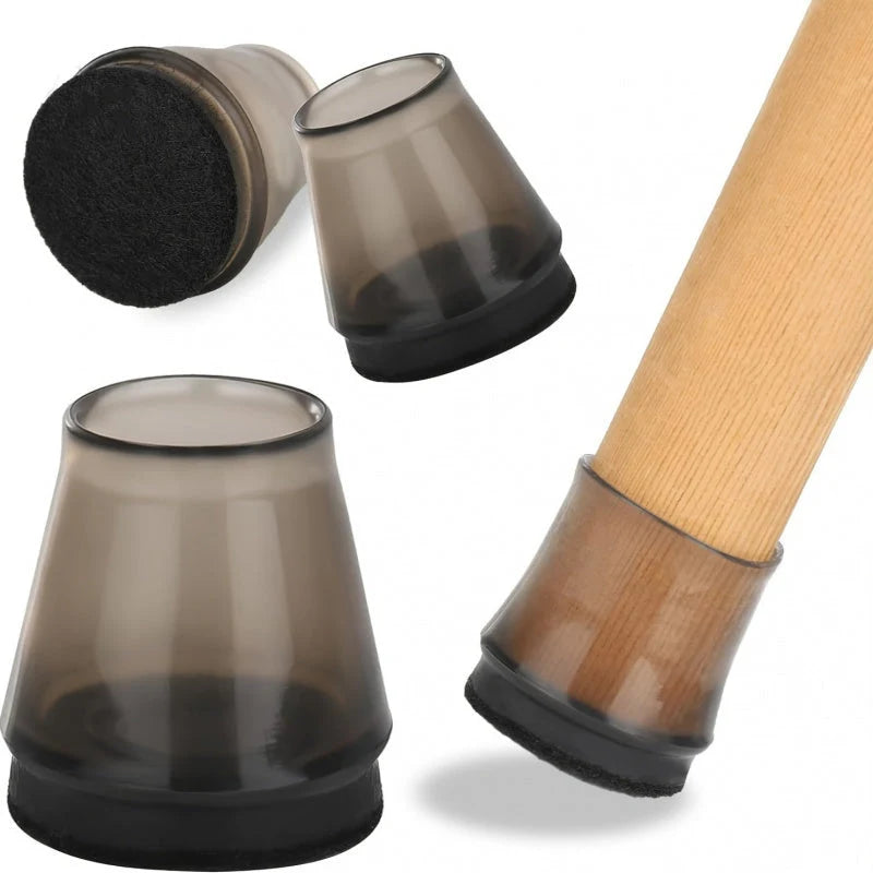 Chair Leg Protectors Felt Bottom Washable & Reusable