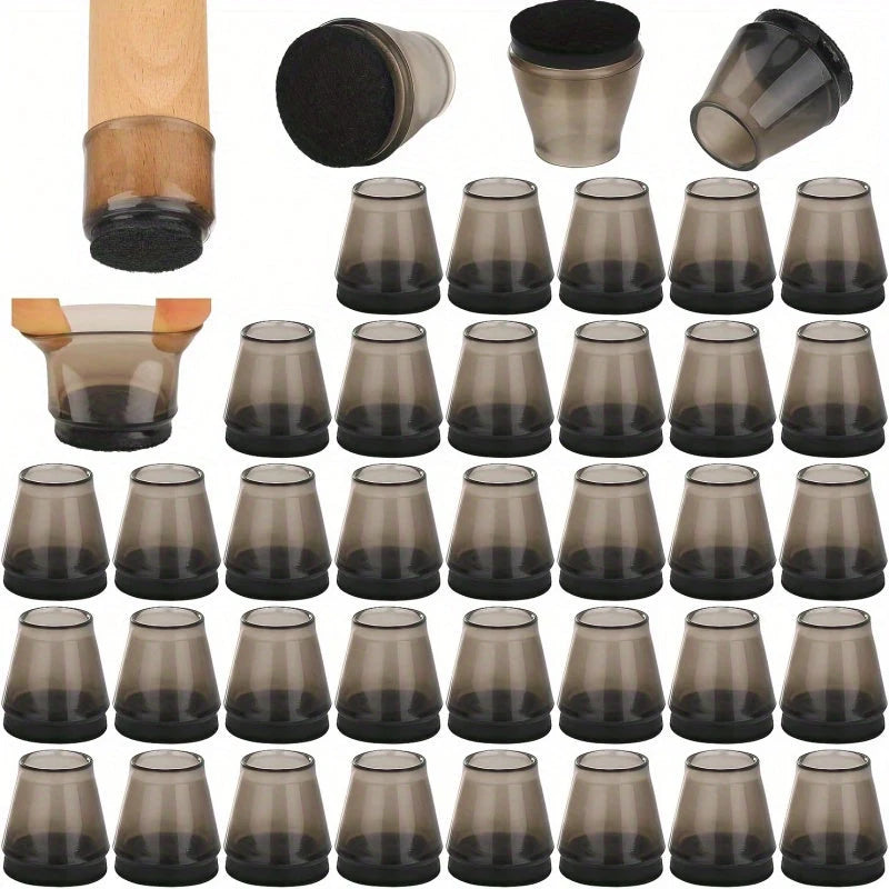 Chair Leg Protectors Felt Bottom Washable & Reusable