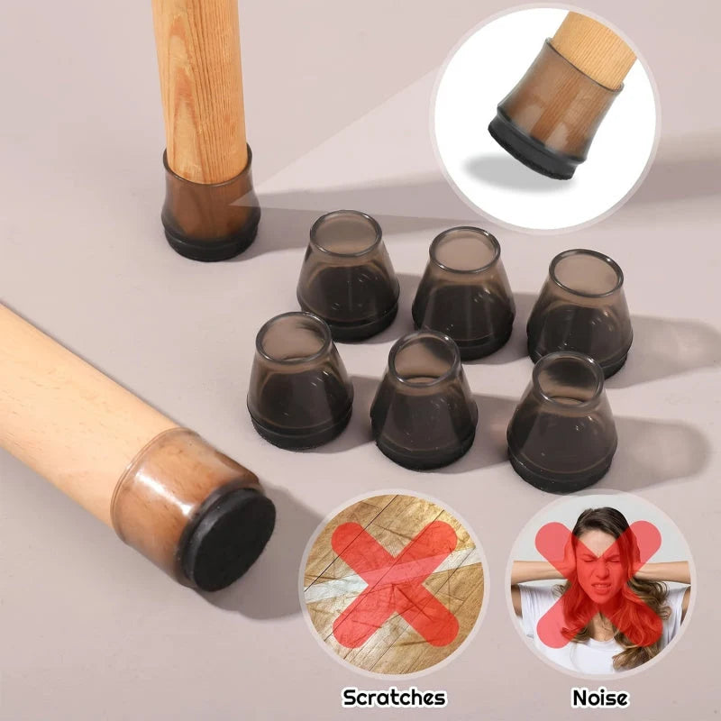 Chair Leg Protectors Felt Bottom Washable & Reusable