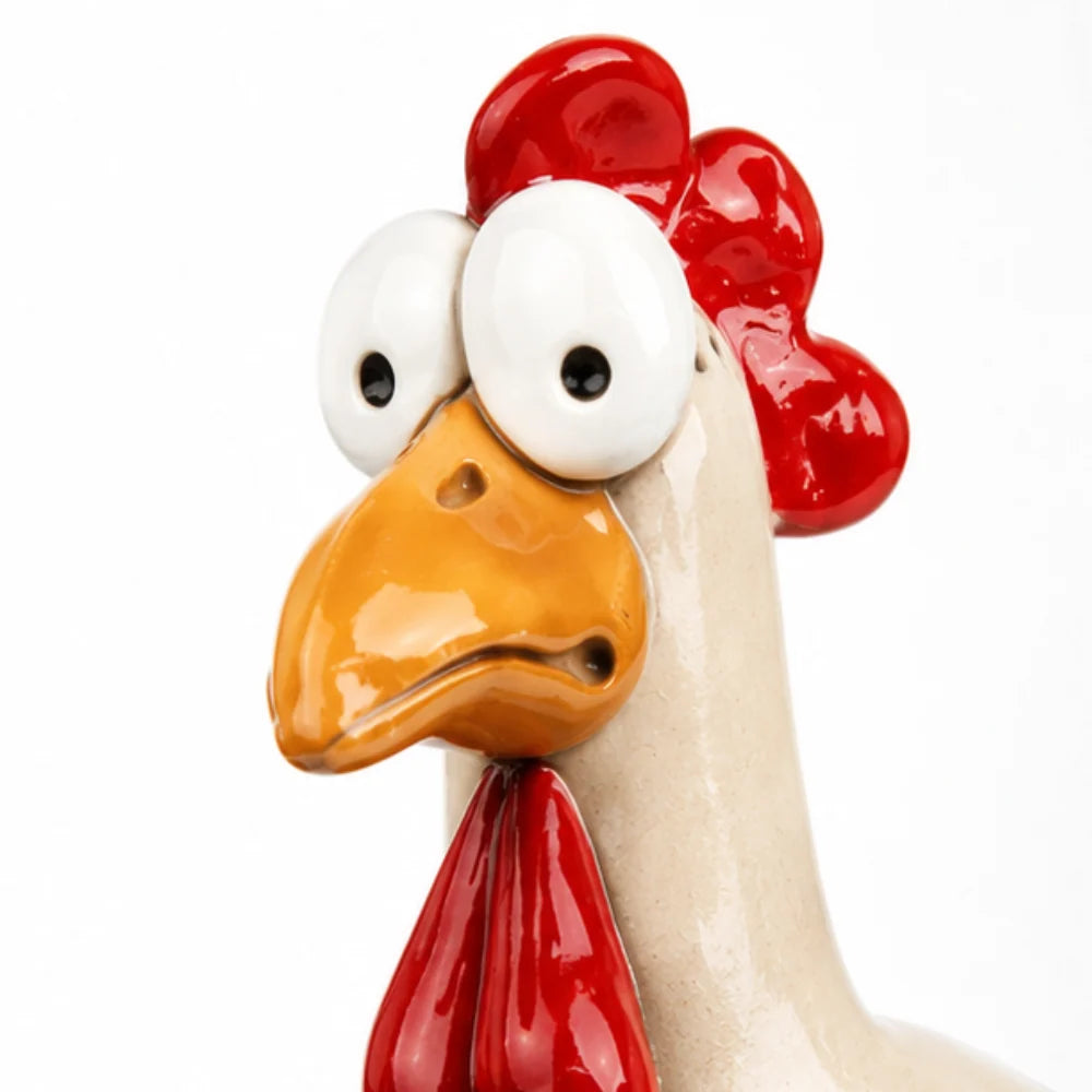 Chicken Garden Decor Hand-Painted Dangling Legs Indoor & Outdoor