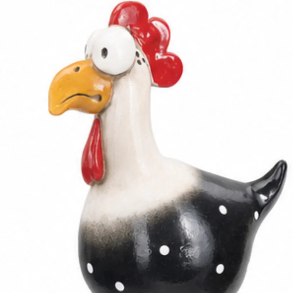 Chicken Garden Decor Hand-Painted Dangling Legs Indoor & Outdoor
