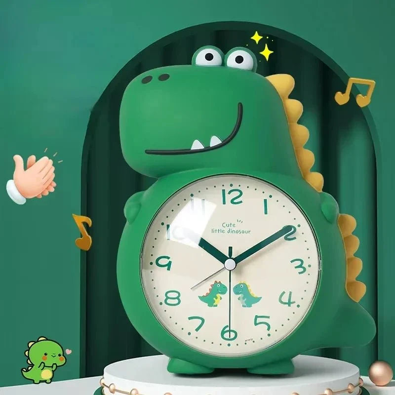 Children’s Alarm Clock Dinosaur Design Silent Operation Wake-Up Light
