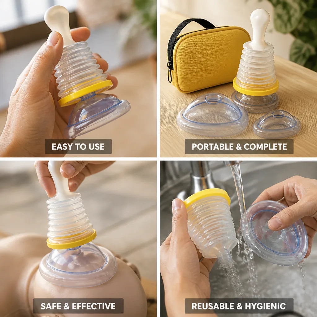 Choking Rescue Device Reusable Adult & Child Masks