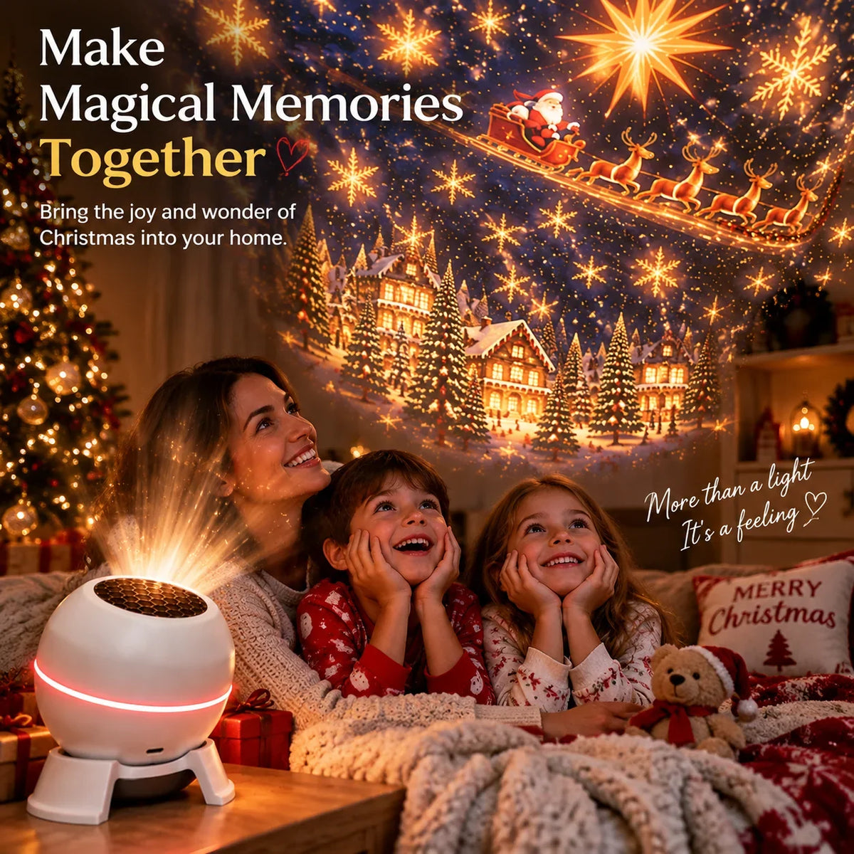 Christmas Light Projector Moving Patterns USB Powered