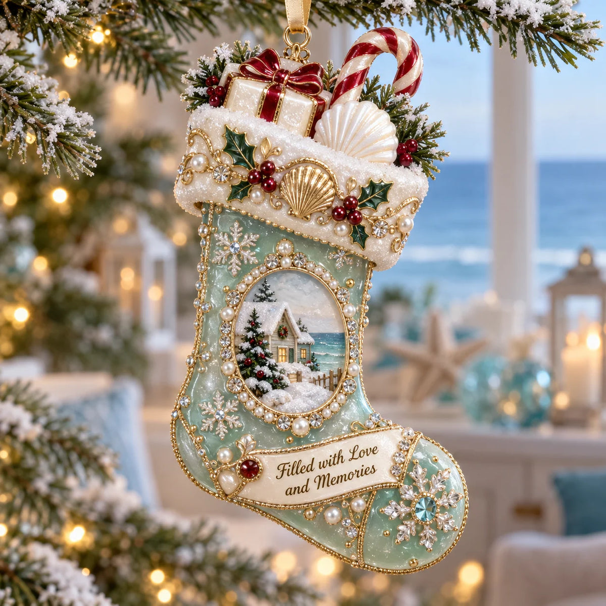 Christmas Ornament Coastal Christmas Lightweight Keepsake