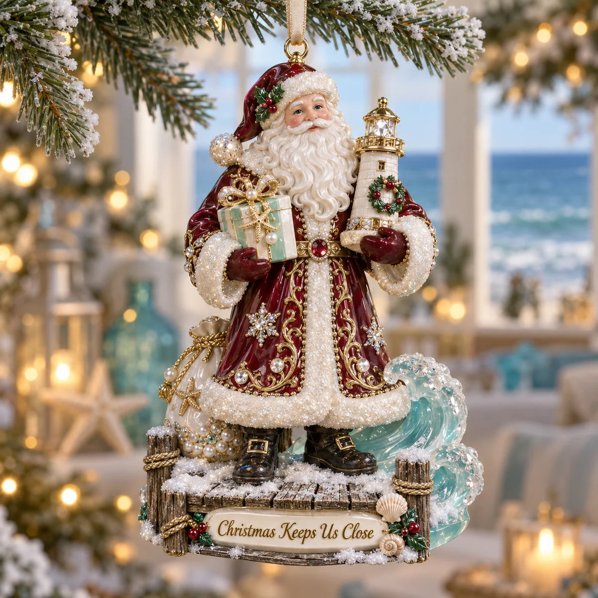 Christmas Ornament Coastal Christmas Lightweight Keepsake
