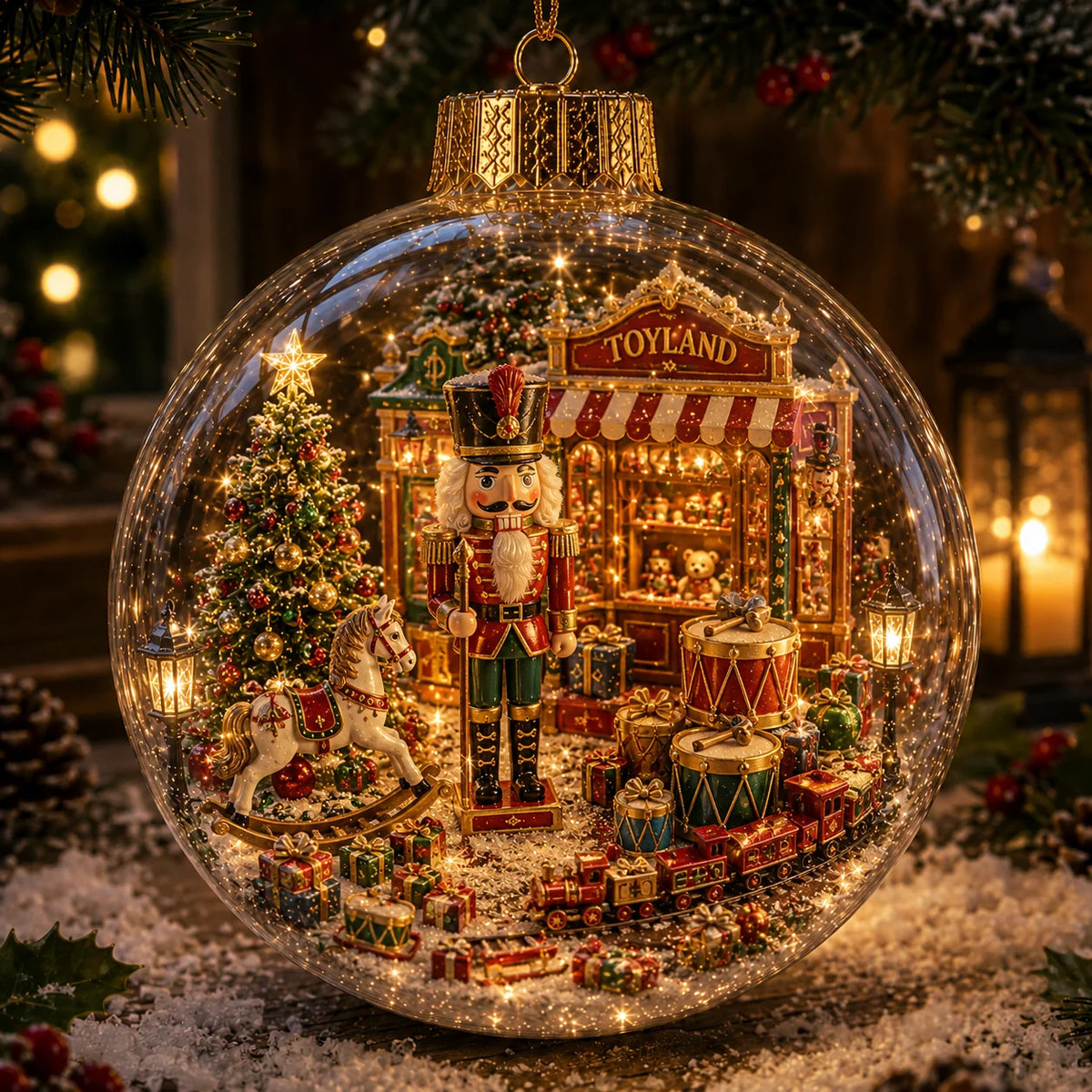 Christmas Ornament Light-Up Miniature Diorama