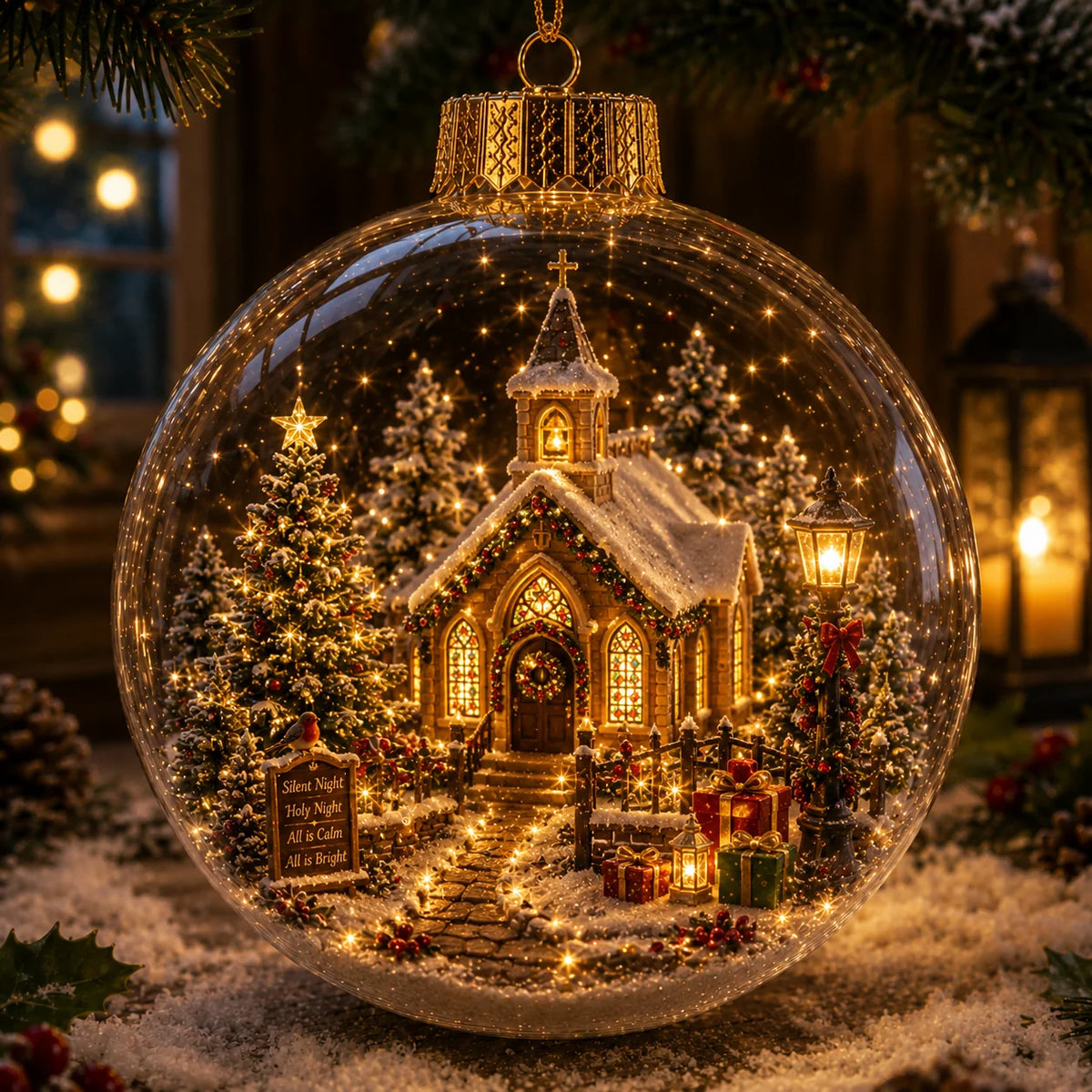 Christmas Ornament Light-Up Miniature Diorama