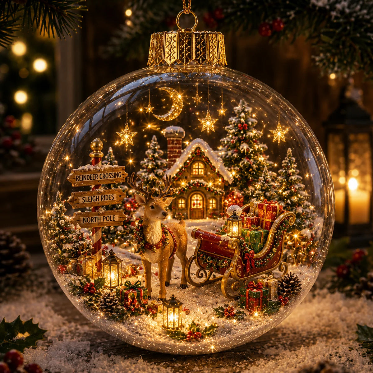 Christmas Ornament Light-Up Miniature Diorama