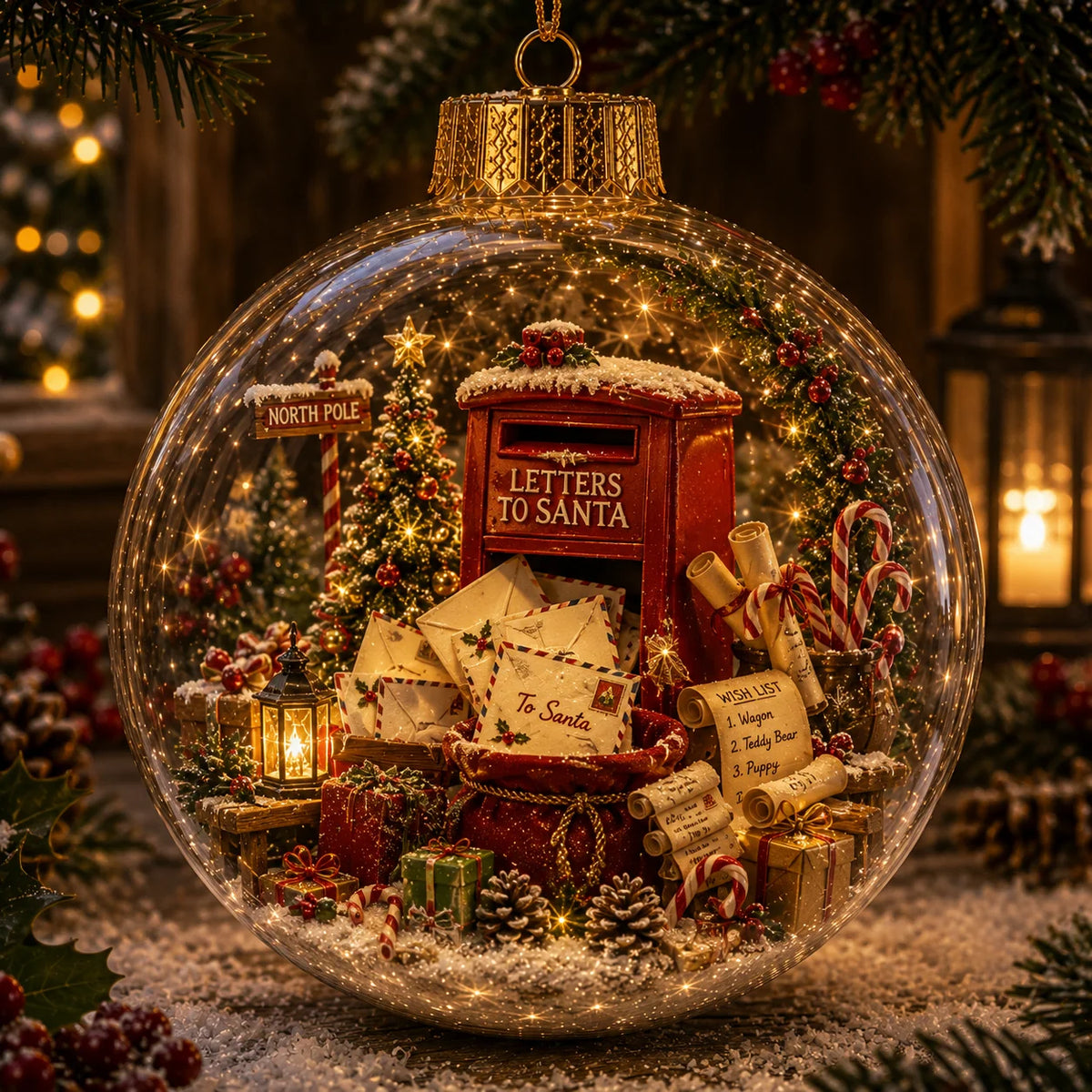 Christmas Ornament Light-Up Miniature Diorama