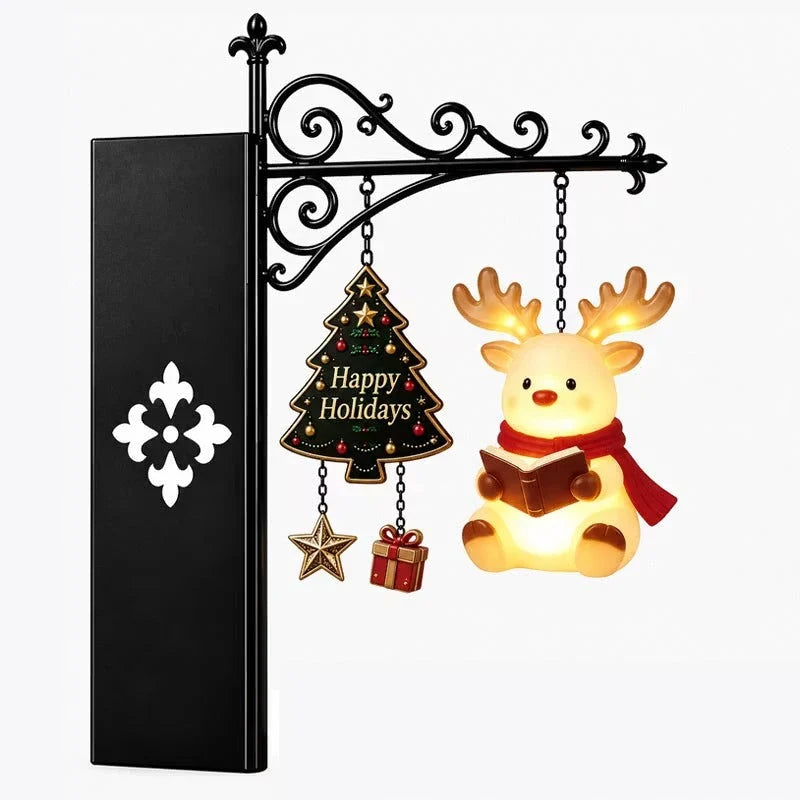 Christmas Shelf Light Hanging Character Warm LED Glow