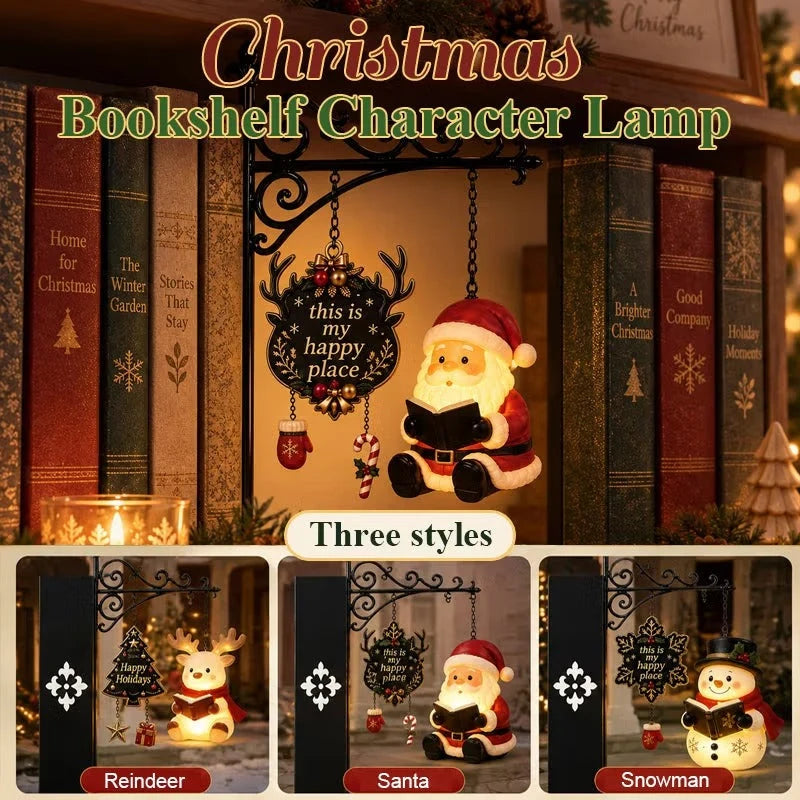 Christmas Shelf Light Hanging Character Warm LED Glow
