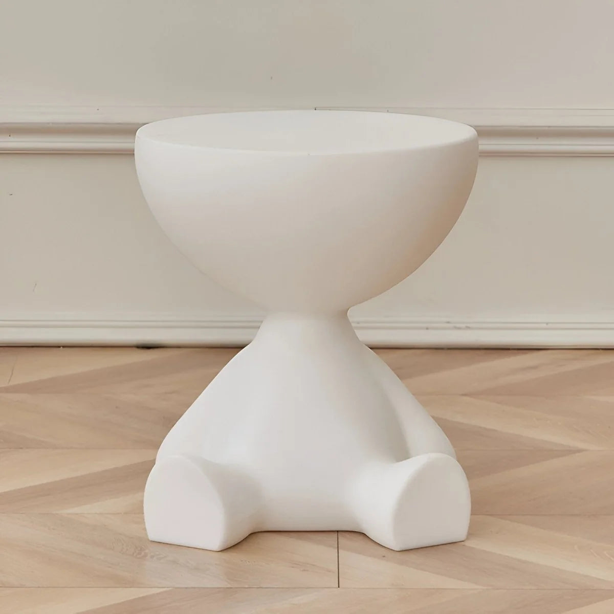 Coffee Table Round Lightweight Compact Plastic