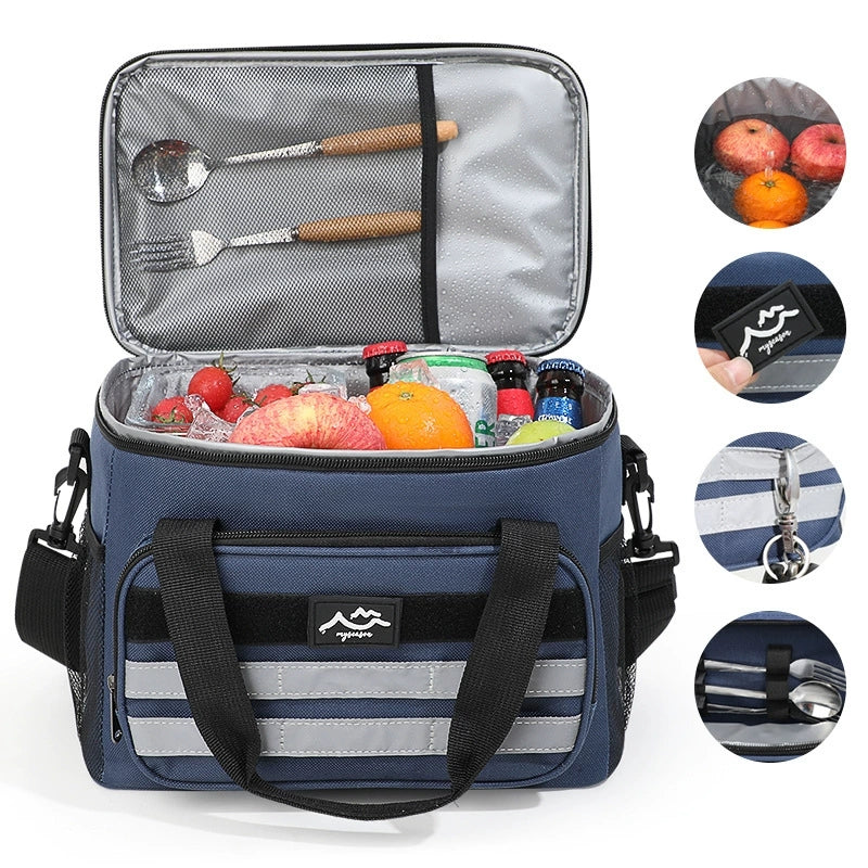 Cooler Bag Four-Layer Insulation Easy-Clean Lining Adjustable Strap