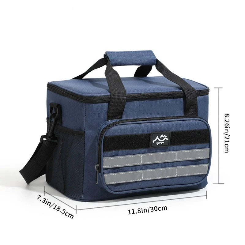 Cooler Bag Four-Layer Insulation Easy-Clean Lining Adjustable Strap