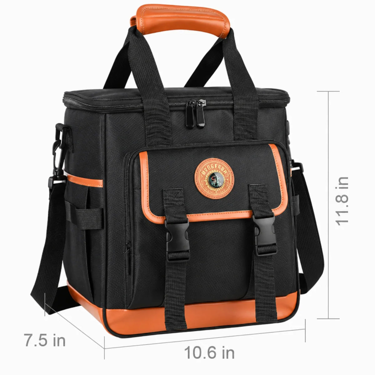 Cooler Bag Insulated Multi-Compartment Adjustable Shoulder Strap