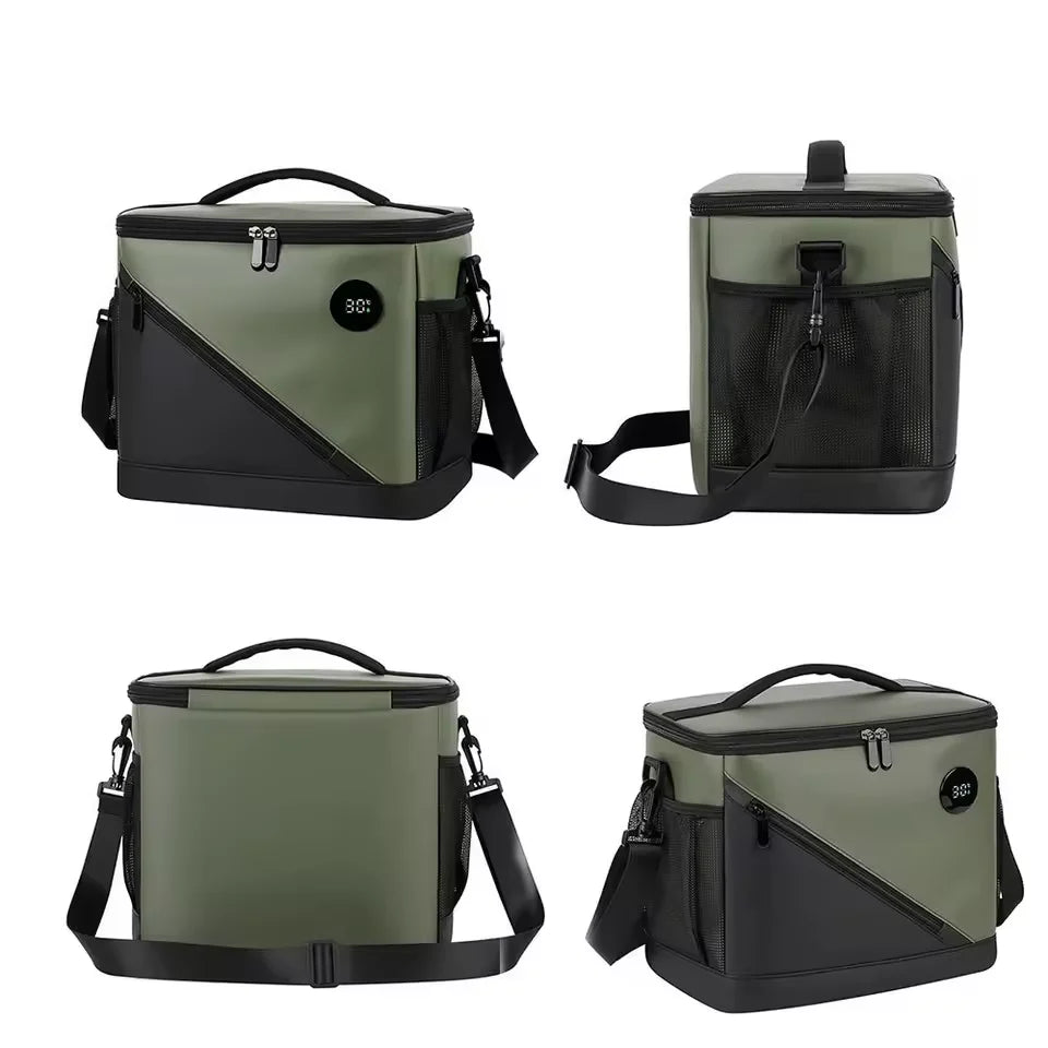 Cooler Tote Digital Temperature Display Three-Layer Insulation