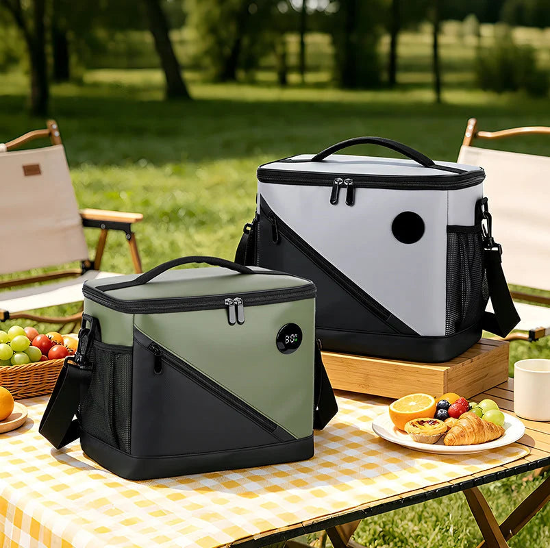 Cooler Tote Digital Temperature Display Three-Layer Insulation