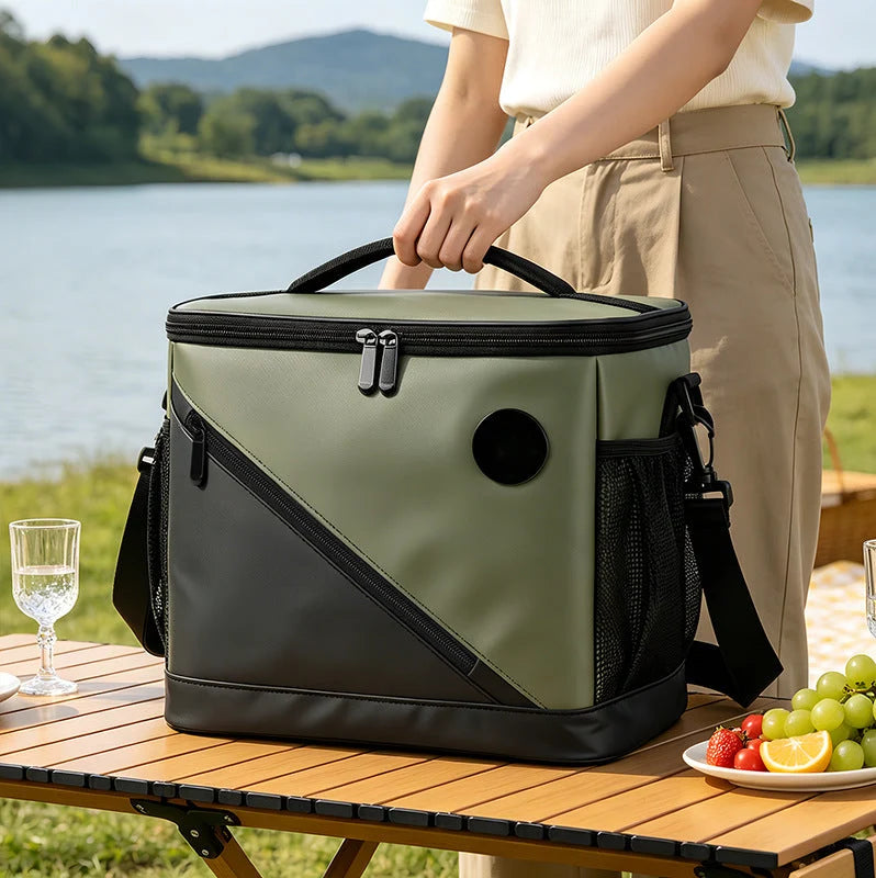 Cooler Tote Digital Temperature Display Three-Layer Insulation