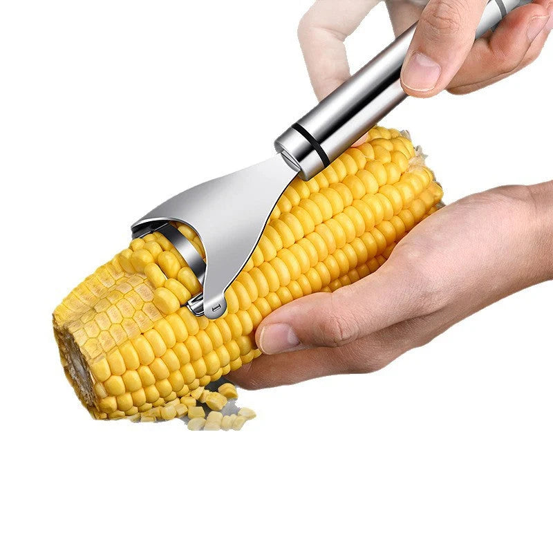 Corn Peeler Serrated Stainless Steel Blade Non-Slip Handle