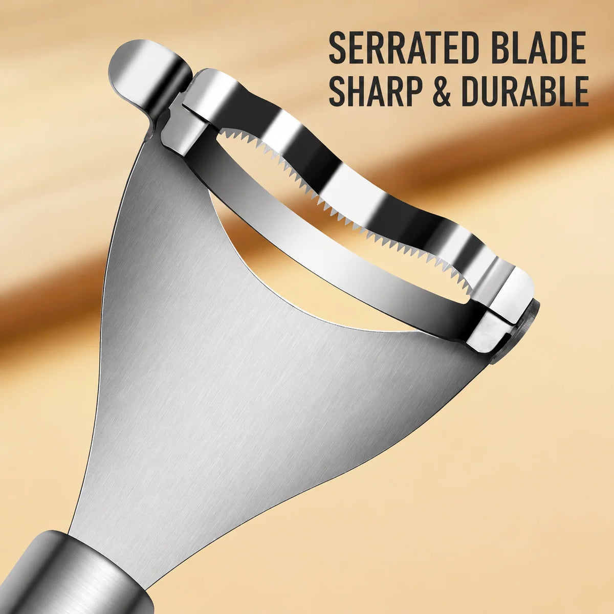 Corn Peeler Serrated Stainless Steel Blade Non-Slip Handle