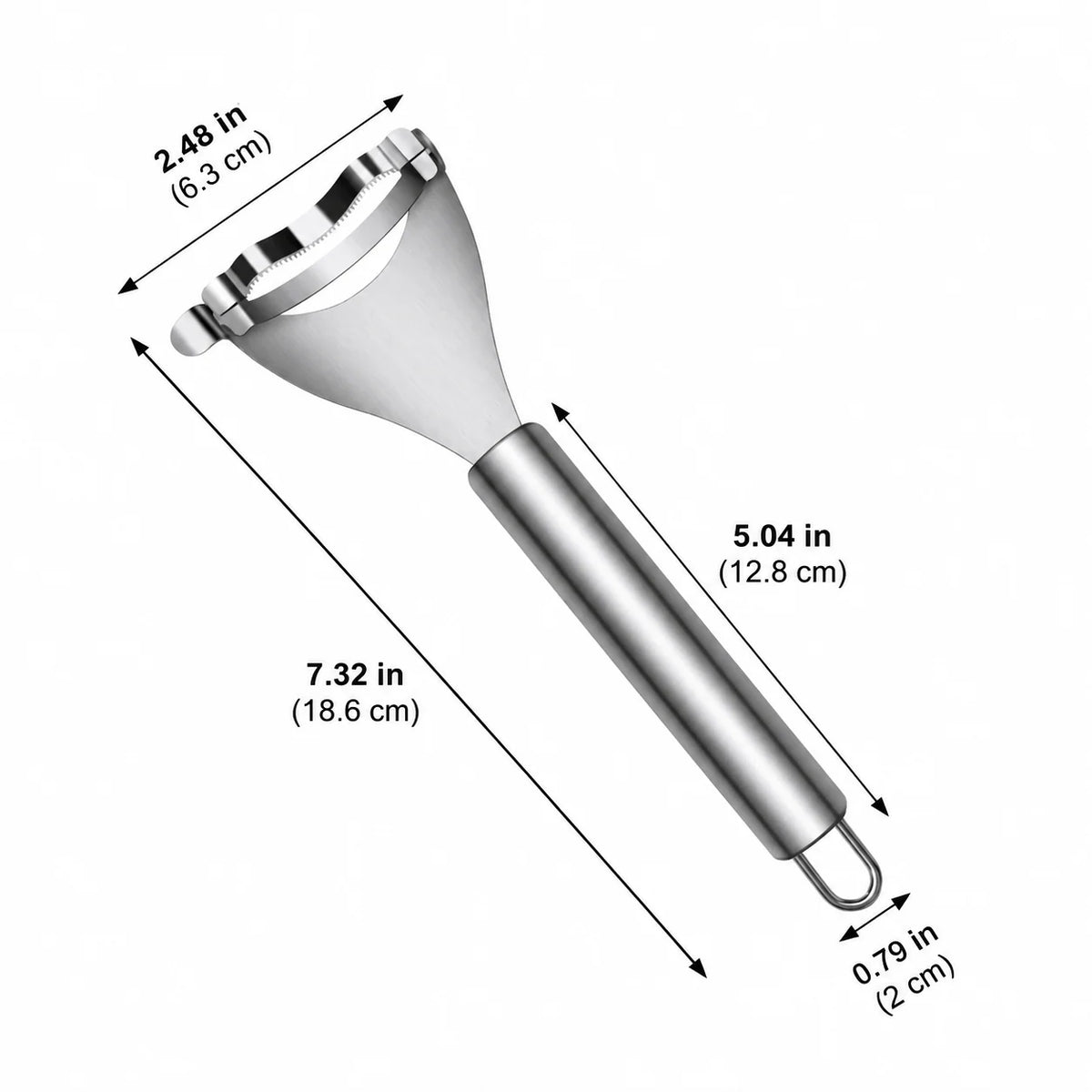 Corn Peeler Serrated Stainless Steel Blade Non-Slip Handle