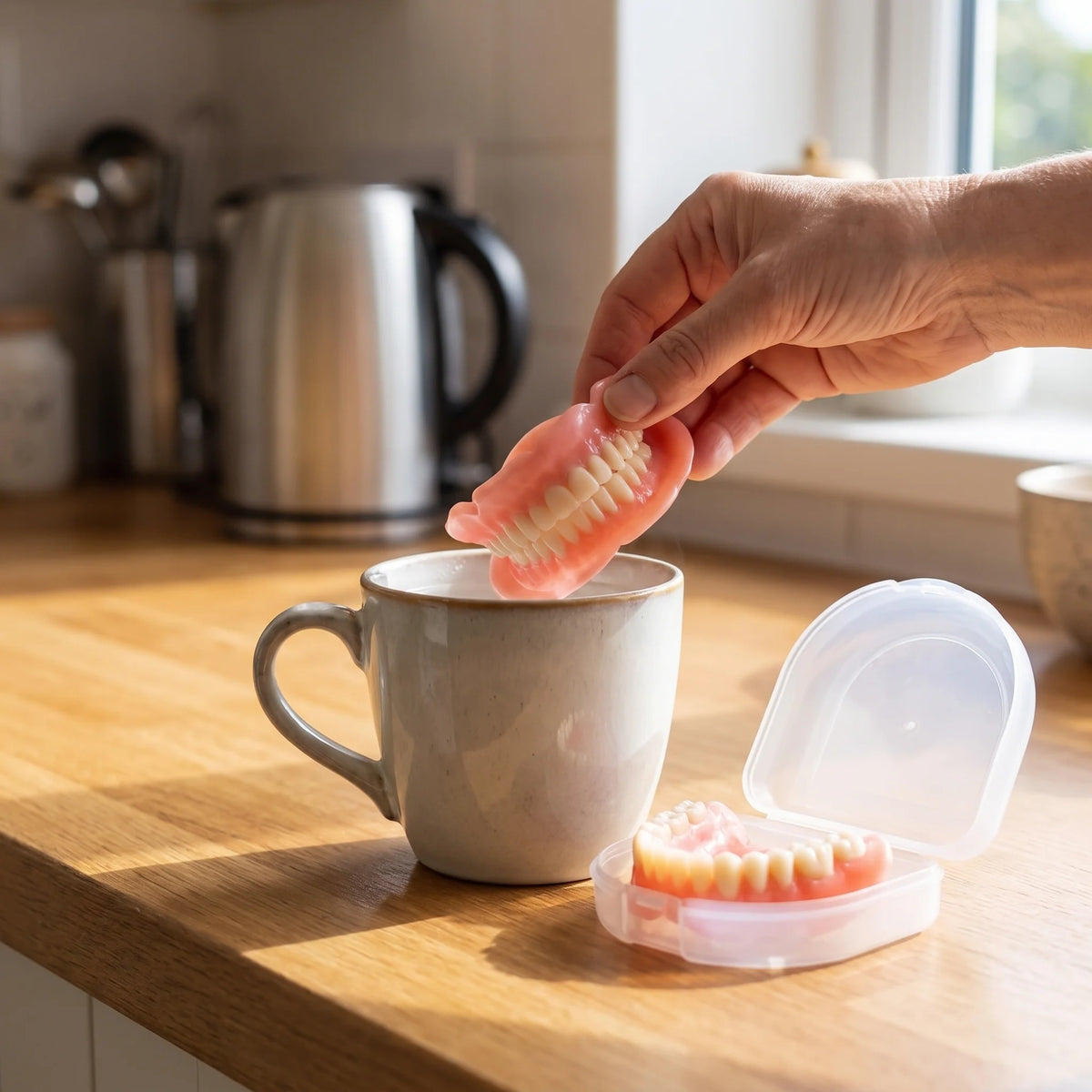 Cosmetic Denture Set Remoldable With Warm Water BPA-Free