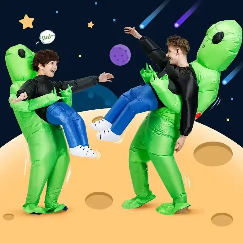Costume Inflatable Alien Abduction Battery-Powered Fan