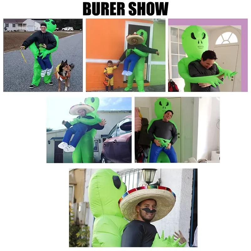 Costume Inflatable Alien Abduction Battery-Powered Fan