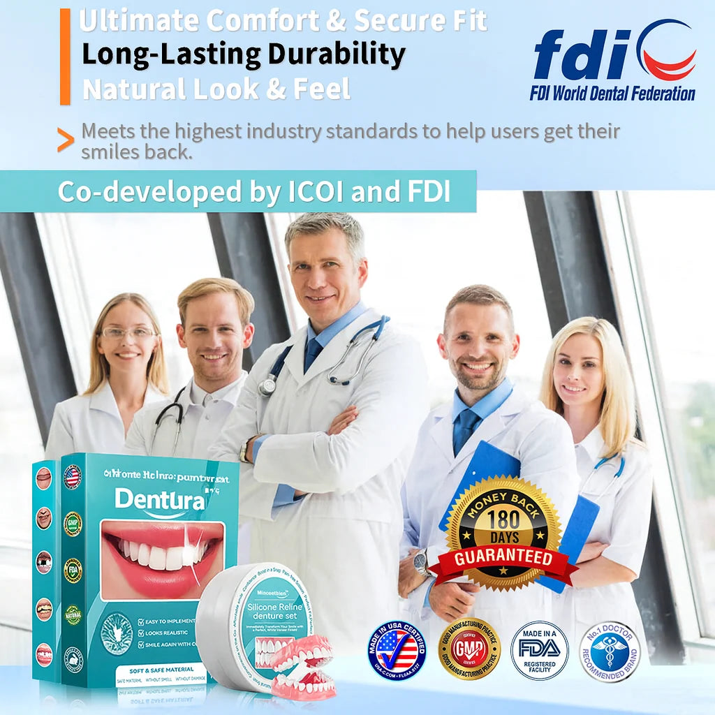 Denture Covers Upper & Lower Set Flexible Silicone