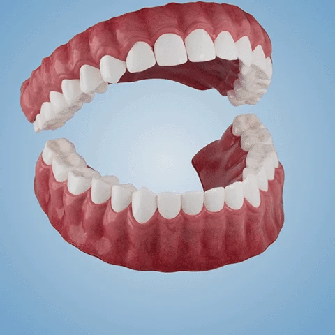 Denture Set Flexible Waterproof Upper & Lower