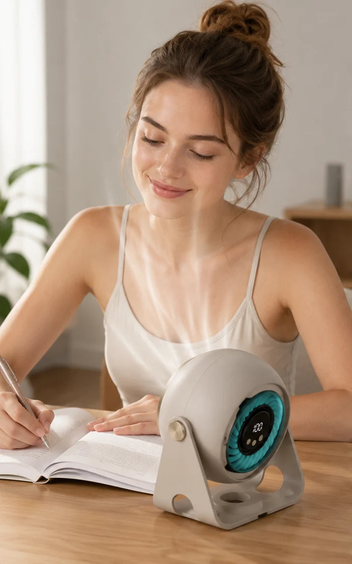 Desk Fan Rechargeable Cordless Quiet Brushless Motor