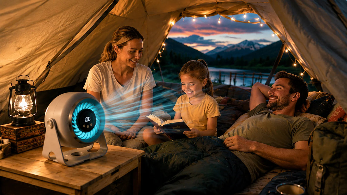Desk Fan Rechargeable Cordless Quiet Brushless Motor