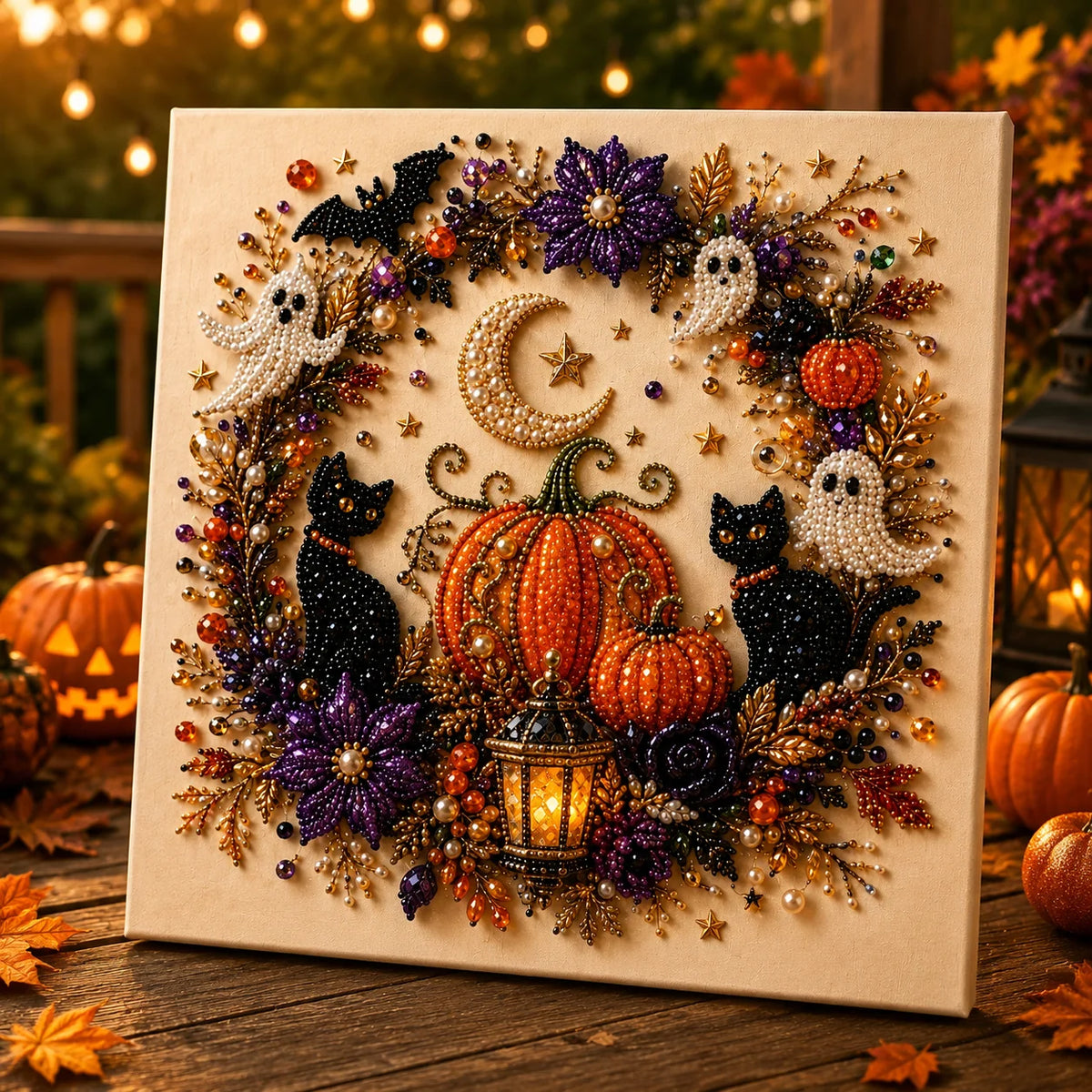 Diamond Painting Kit 3D Pearl Beads Beginner-Friendly