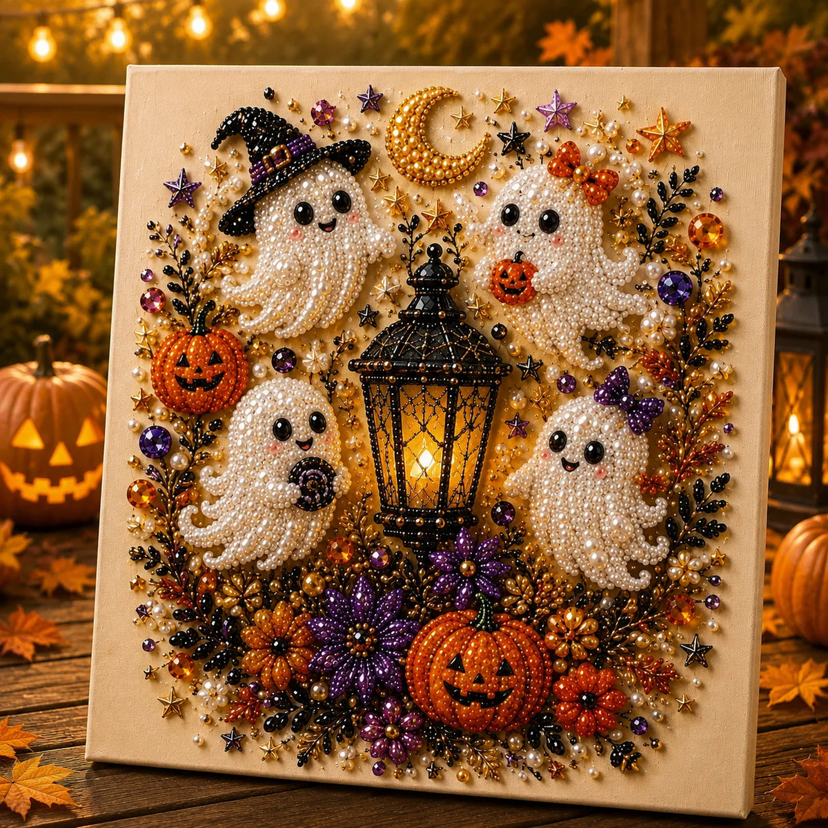 Diamond Painting Kit 3D Pearl Beads Beginner-Friendly