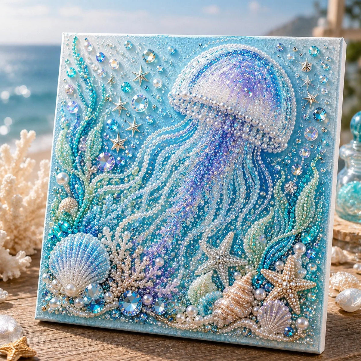 Diamond Painting Kit 3D Pearl Ocean Animal Mosaic