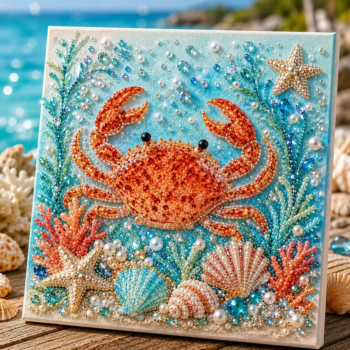 Diamond Painting Kit 3D Pearl Ocean Animal Mosaic