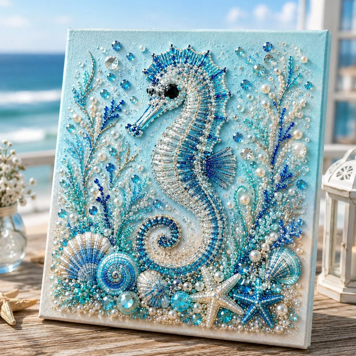 Diamond Painting Kit 3D Pearl Ocean Animal Mosaic