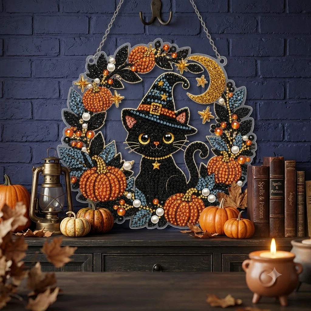 Diamond Painting Ornament Kit Halloween Hanging Decor